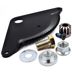 Improved Steering Gear Rebuild Kit Replaces 532194732 194732 Sector Plate, 587738906 Pinion, 532194747 Machined Pivot Bushing Upgrade & Hardware - Husqvarna Craftsman AYP Poulan Weedeater