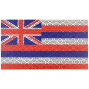 Reflective Hawaii State Flag - 2x3.5 Patch