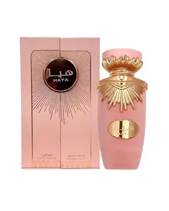 Lattafa Haya Women's Eau de Parfum (EDP) 100ml Natural Spray - Regular Edition, Elegant Fragrance, Arabian Floral Multi-Scent with Fresh Citrus Notes, Long-Lasting Luxury Natural Fragrance for Women, Fragrance Women's Fragrance