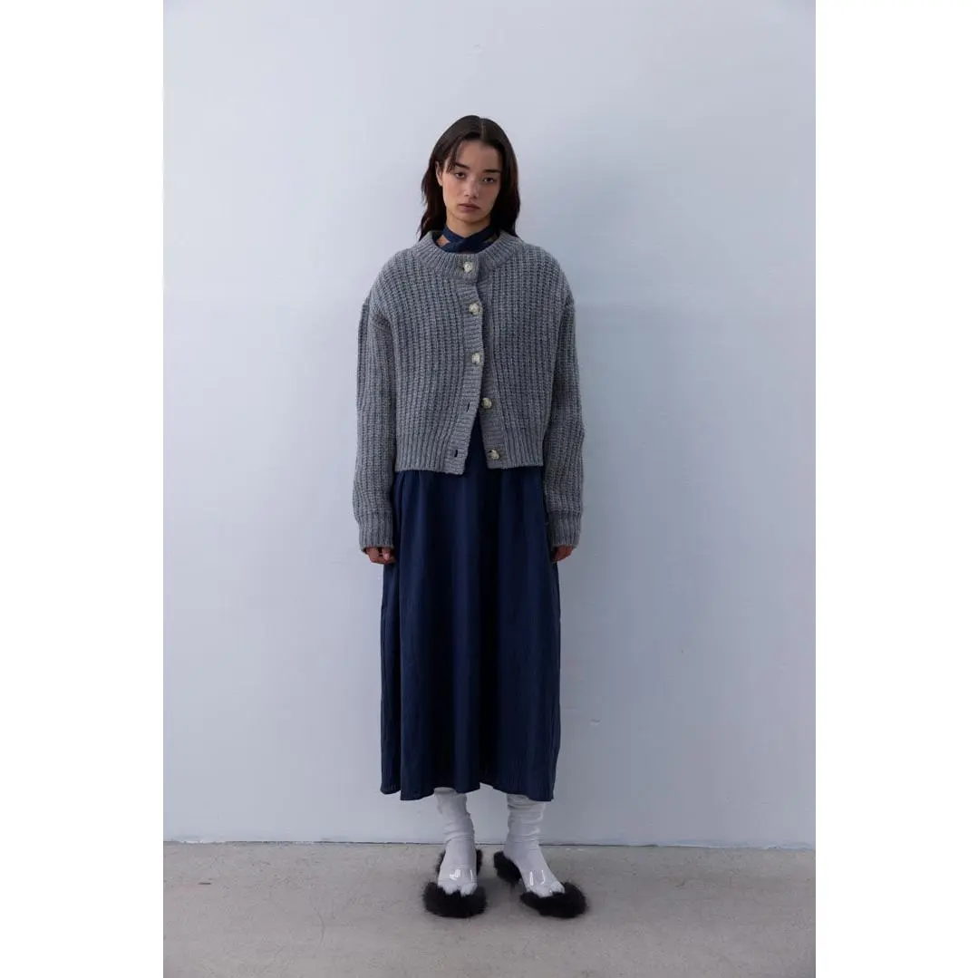 HAMI WOOL CARDIGAN | grey
