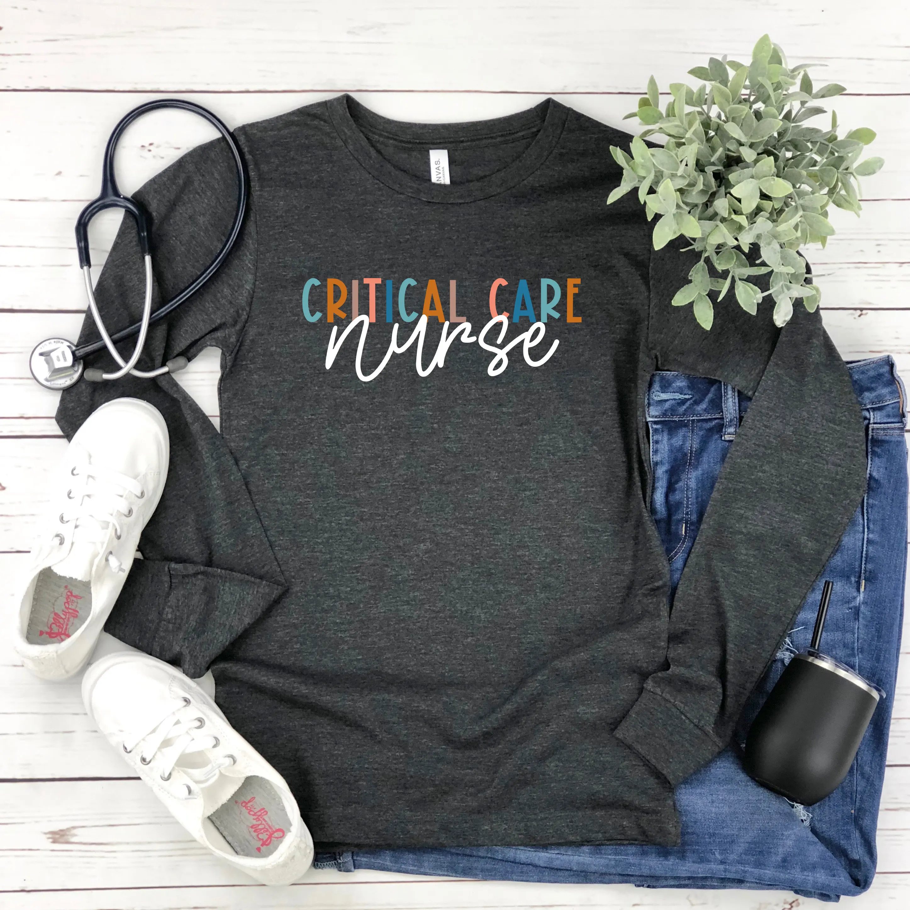 Critical Care Nurse s Shirt Cute Nursing Shirts Ccu Rn Shirt Icu Rn Critical Care Unit Nurse Gift Intensive Care