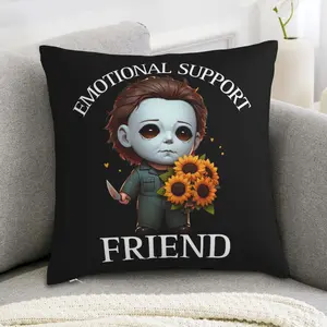 1PC Halloween Michael Myers pillowcase, horror throw pillowcase, horror movie pillowcase, no pillow core