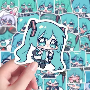 Hatsune Miku sticker Q version cute cartoon two-dimensional decoration mobile phone hand account desktop waterproof self-adhesive sticker