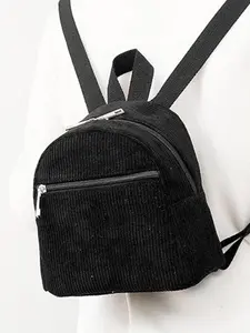 Mini Plain Color Multi-Color Backpack, Fashion Velvet Casual Unisex Small Bag, Cute Style for All Seasons, Ideal for Daily Use