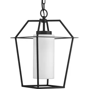 Chilton One Light Outdoor Hanging Lantern Black