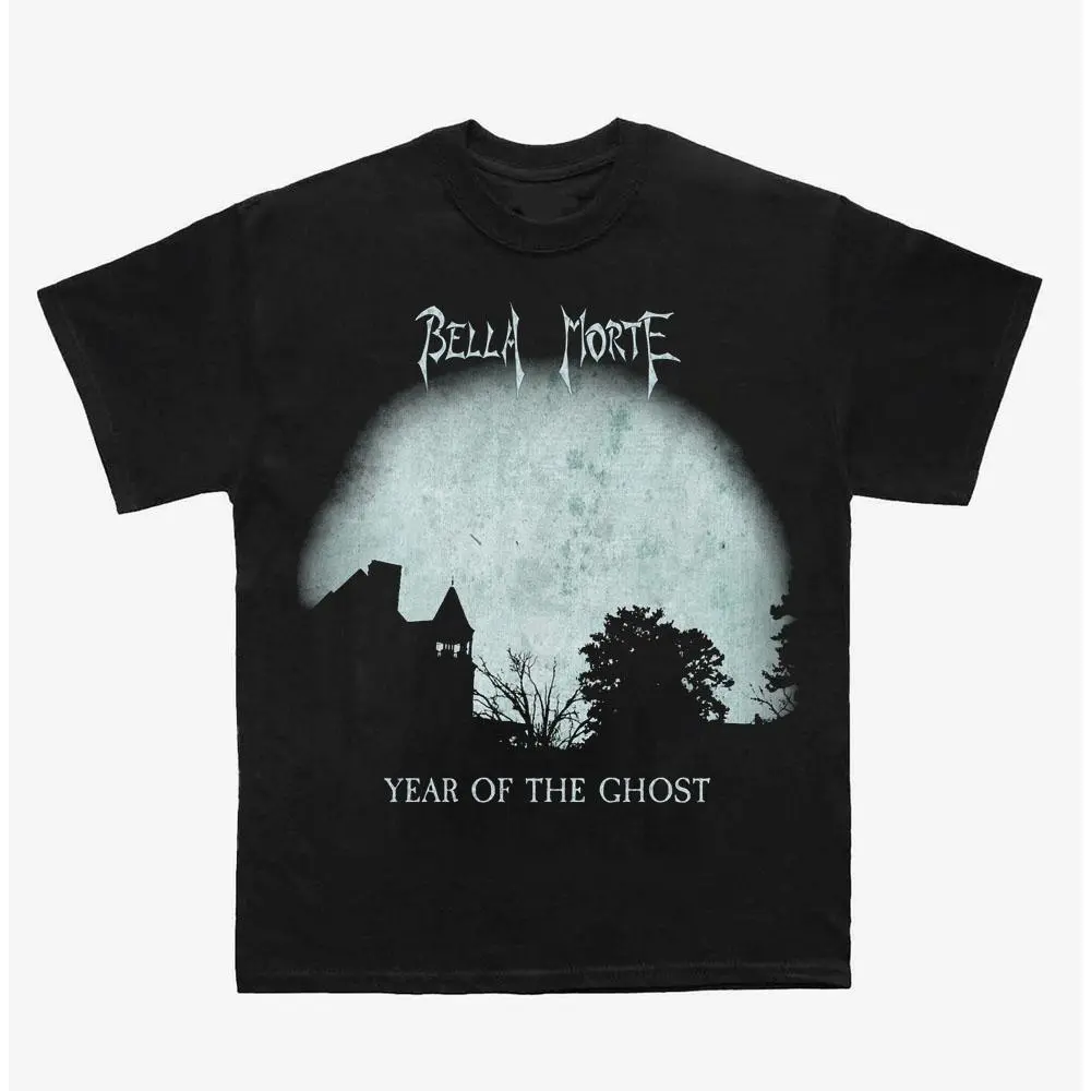 Bella Morte Gothic Rock Graphic T-Shirt, Darkwave Music Tee, Alternative Streetwear Shirt for Deathrock Fans