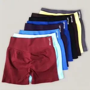 dfyne Impact Shorts 4.5" | Seamless Fit for Women's Comfort High Stretch Durable Fabric Subtle Glute Contour Low Ribbed Band