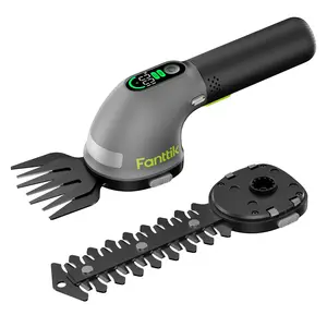 Fanttik Z10 Pro Cordless Hedge Trimmer, 6” Shurbbery Trimmer & 3.5” Grass Shear, Dual-Mode with Battery Display, Type-C Fast Charge, Two Blades for Yard, Garden, Lawn Care