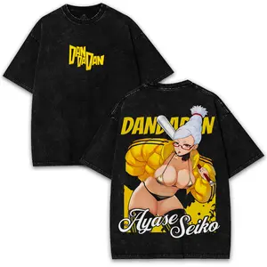 Seiko Ayase x Dandadan Exorcist Mode – Washed 260GSM Anime Tee | Double Sided Graphic Shirt Drop