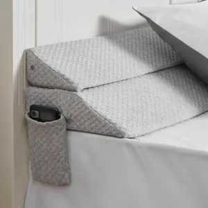VEVOR Bed Wedge Pillow for Headboard, King Size, 76x8x6 Bed Gap Filler, Fill 0 - 5 Gap Between Headboard and Mattress, 25D Foam Mattress Wedge Headboard Pillow with Side Pocket, for Backrest, GrayVEVOR Super Brand Day