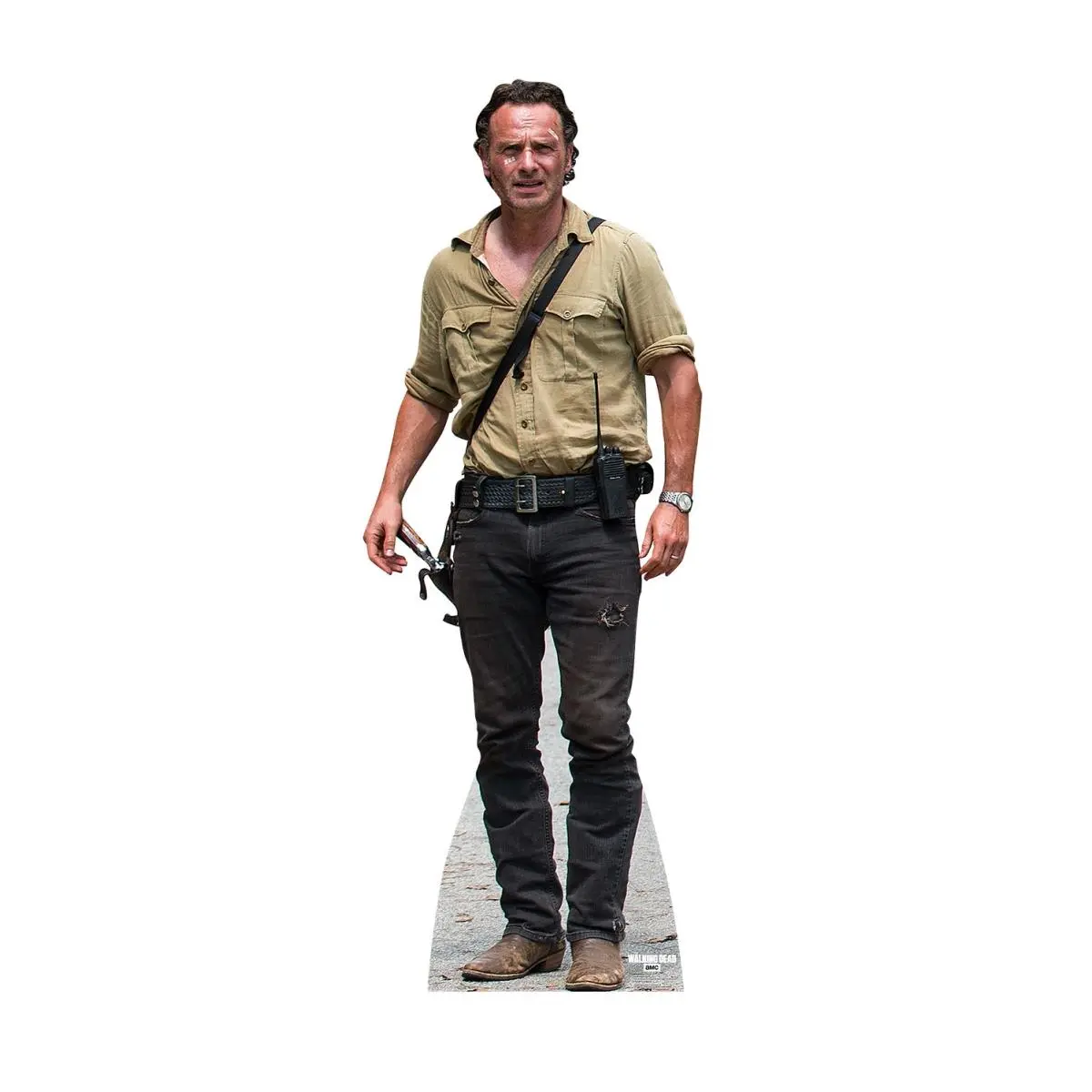 212 MAIN Lifesize The Walking Dead Rick Grimes Cardboard Cutout - Cutout Design, 70x26", Walking Dead Icon, Zombie Apocalypse Fan Gift, Home Decor, Indoor Home Supply