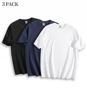 Must Have 3-Pack Men’s 100% Premium Cotton Tee – Breathable & Durable Basic Essentials
