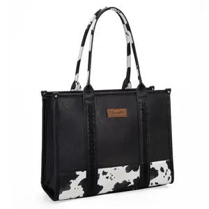 Wrangler Cow Print Large Capacity Tote Handbag for Women purse Tote Bag Leather Designer Wrangler Cow Print Large Capacity Tote Handbag for Women purse Tote Bag Leather Designer