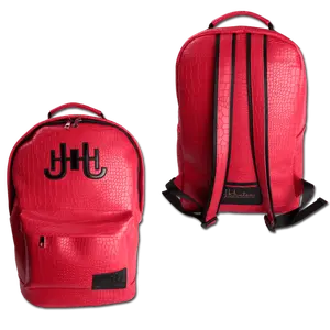 JH Crocodile embossed backpack