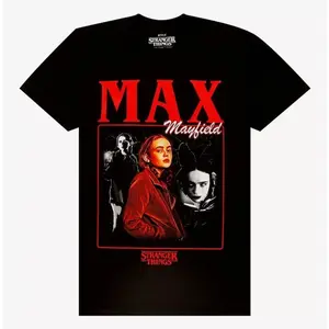SThings Max Mayfield Collage T-Shirt, Hot Movie Unisex T-Shirt, Gift for fan L