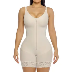 bodysculpting  faja  Fajas Colombianas shapewear for Women Tummy Control Butt Lifter Shaper with Zipper Crotch Bodysuit
