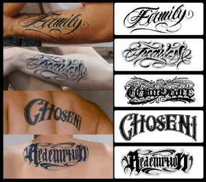 Bold Lettering Tattoo