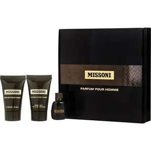 Missoni Set-Eau De Parfum 0.17 Oz & Aftershave Balm 0.8 Oz & Shower Gel 0.8 Oz For Men
