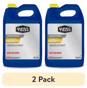 (2 pack) Super Tech Extended Life Concentrate Antifreeze/Coolant, 1-gal