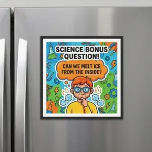 Melt ICE Funny Car Magnet |  Subtle Stop ICE Protest Magnetic Sticker | Science Class Infiltrate Cold Environments