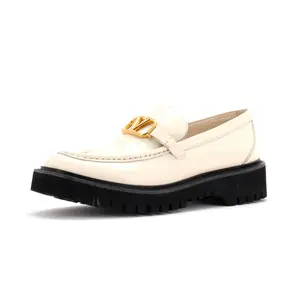 Pre-owned Valentino Garavani Women's VLogo Signature Loafers Leather by Rebag