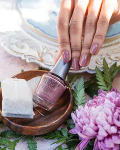 Morgan Taylor Coming Up Roses - Rosy Mauve Creme, Professional Lacquer, Vibrant, Chip-Resistant, Fast-Drying, Long-Lasting, High-Shine, Perfect for Manicures & Pedicure, 15mL.