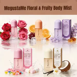 MegustaMe Floral & Fruity Body Mist 100ml - Hydrating Long-Lasting Scent with 4D Hyaluronic Acid, Gentle Formula, 5 Signature Scents for Every Mood