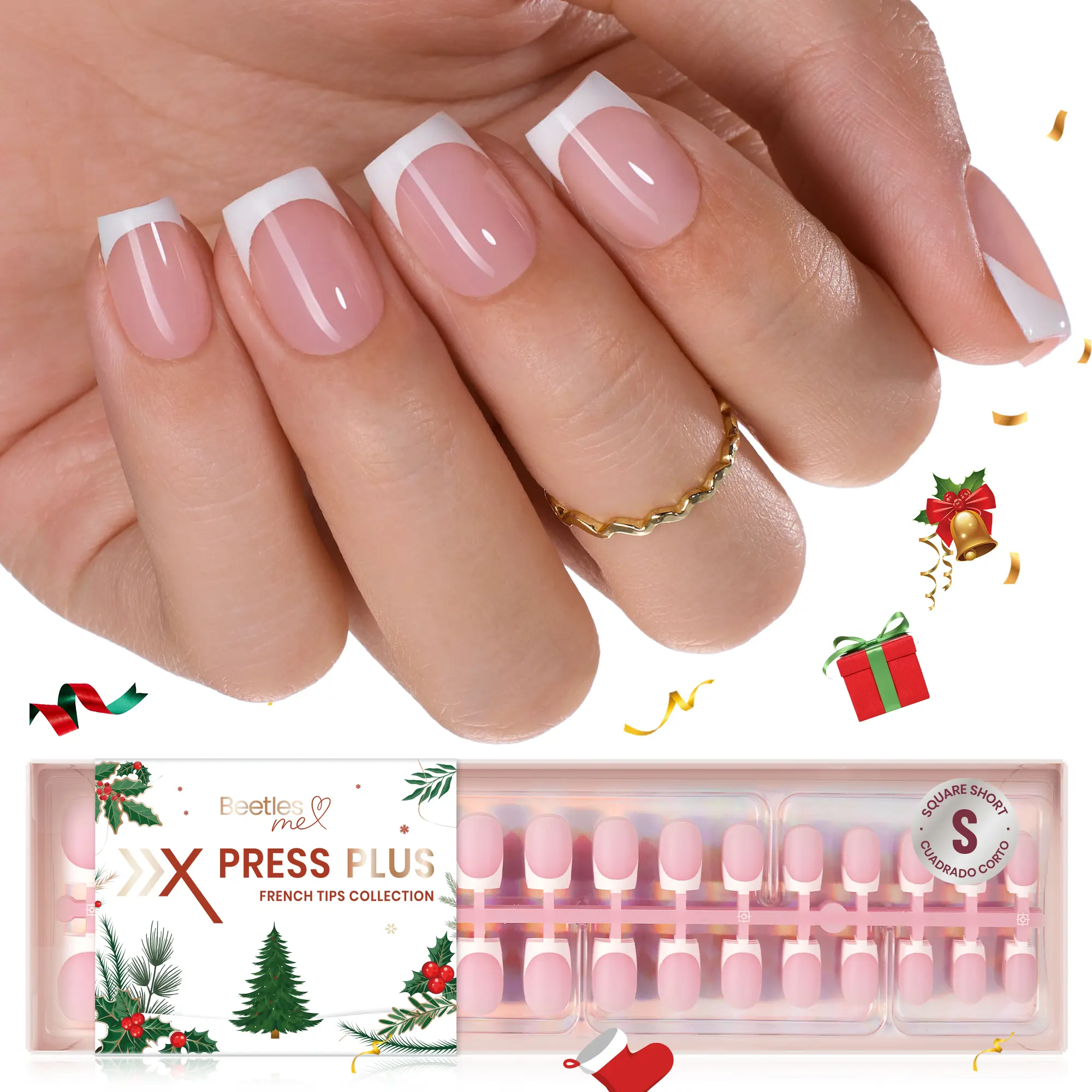 Short Square【Pink】15 Sizes 150Pcs Chrismas Limited