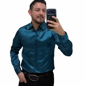 SATIN LONG SLEEVE (FITTED)