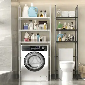 3-Tier Toilet Overhead Storage Rack, Space-Saving Bathroom Organizer for Small Spaces, Ideal for Washing Machines and Laundry, Bathroom Modern Storage Cabinet