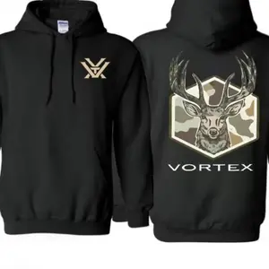 Vortex Deer Pattern Hoodie Camouflage Deer Head Pattern Hunting Sweatshirt Outdoor Wildlife Pattern Pullover Suitable for Hunters and Nature Enthusiasts Men's and Women's Hoodie pathfinder uniform urban apparel boondocks california outfit clothing men