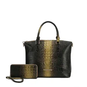 MKF Collection Liora Croc-Embossed Tote Bag and Set - Elegant Design for Everyday Use