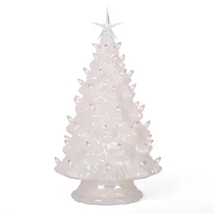 Pearl White Ceramic Christmas Tree - Large