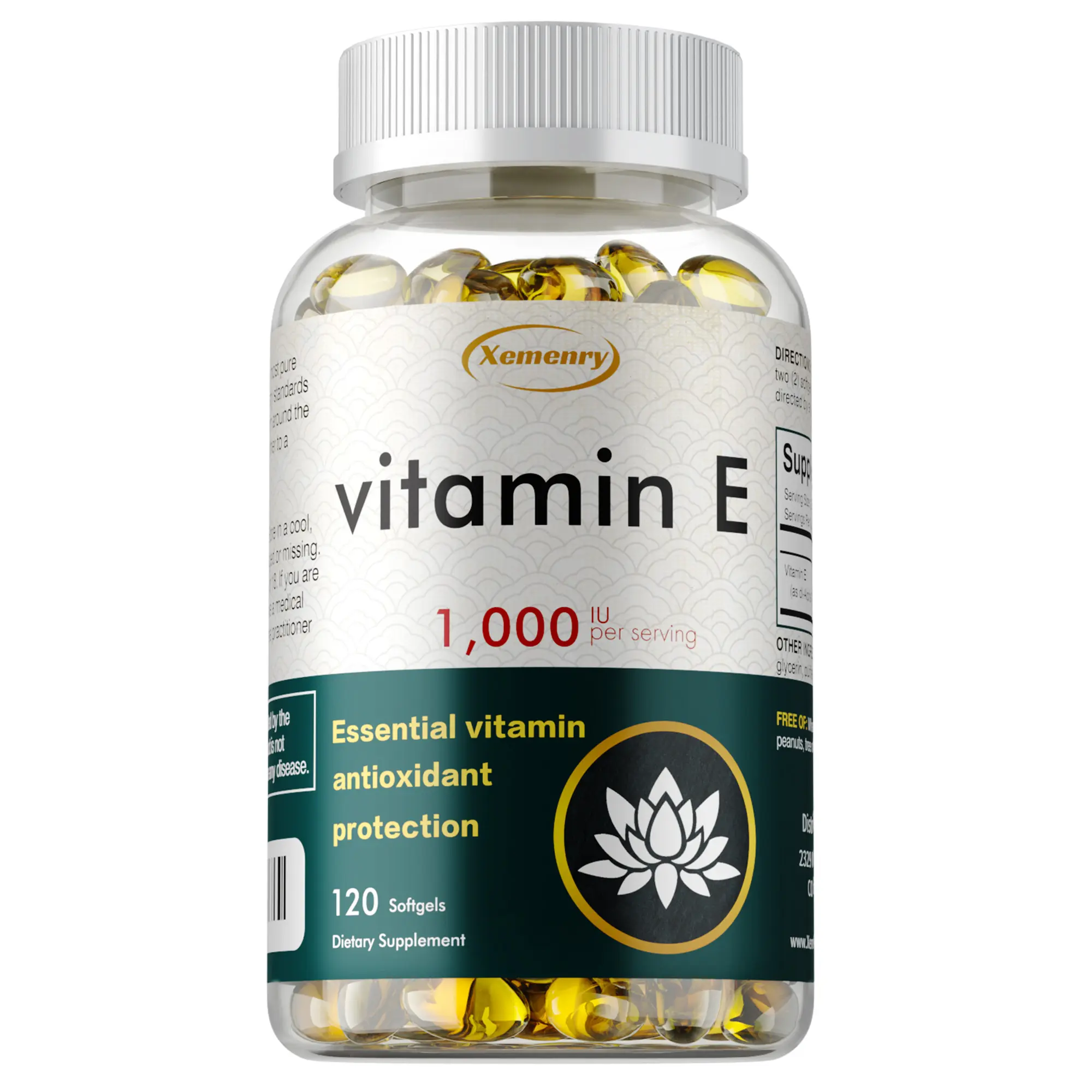 Vitamin E 1000IU 60/120 capsules Xemenry
