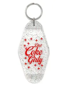 Diet Coke Girly Translucent Keychain