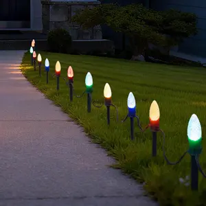 Yescom 100ft Multicolor Outdoor C9 Christmas Light String for Pathway