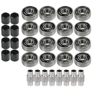 Amp Inline Roller Hockey Speed Bearings and Spacers Kit Ceramic Gold