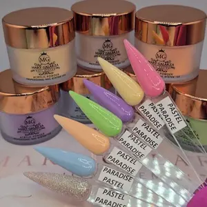 Pastel Paradise Acrylics Powder MG Mary Galarza Nail System