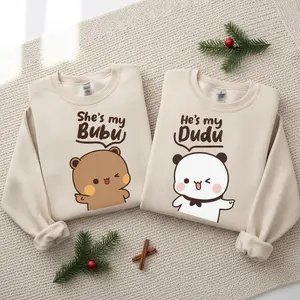 Bubu Dudu Couple Sweatshirt | Matching Cartoon Bear Lovers Gift