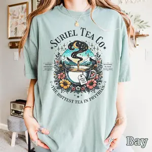 Suriel Tea Co T-shirt, ACOTAR Suriel Tea Crewneck, Velaris Shirt, A Court Of Thorns and Roses, SJM Merch, Bookish T-shirt, Bookish Gift