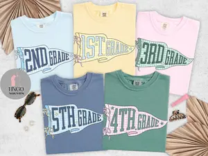 Custom Teacher Team Shirts Comfort Colors, Back to School Shirt, Grade Level Team Tees, Teacher Gift, First Second Third Fourth Fifth Grade, Full Sizes
