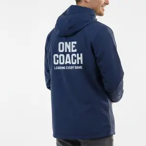 Wilcare Coaches Make Champions Jacket Windbreaker Lightweight Waterproof Windproof Quater zipper Hooded for All Seasons Ideal for Sports Coaches