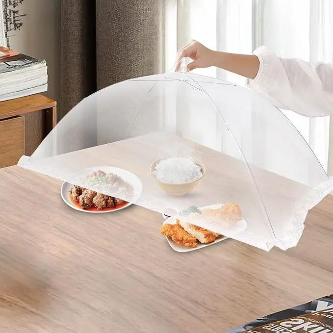 Large and Tall Food Covers, 15.8"x23.6" Food Tents Food Covers for Outdoors,Pop-up Mesh Food Covers Nets for Outside,Screen Tents,Parties Picnics, BBQ,Reusable and Collapsible
