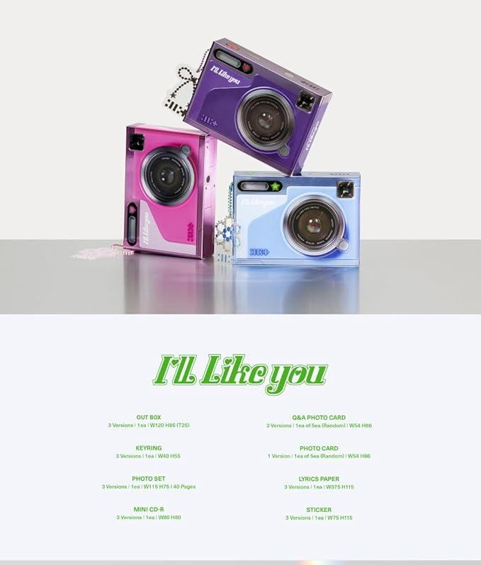 ILLIT - [I'LL LIKE YOU] GLLIT Ver. K-Pop Girl Group Album with Mini CD-R, Photocard, and More - October 21st 2024 Release
