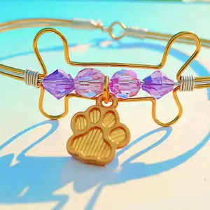Dog Bone and Paw Bracelet