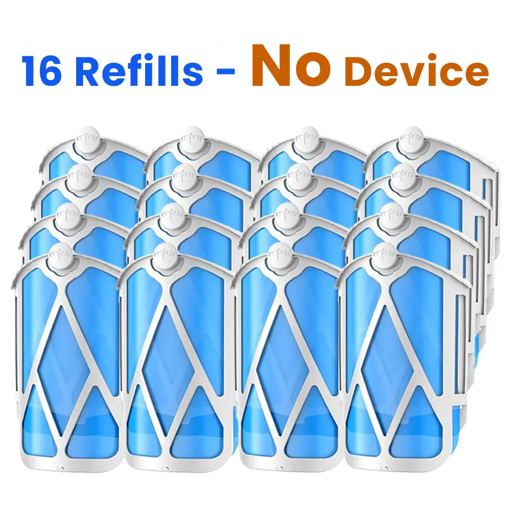 16-Pack Flying Trap Refills Compatible with zzevo M364, M364A & Max Series, Long-Lasting Sticky Glue Cartridges for Gnats, Fruit Flies and Flying Insects, Value Bulk Pack