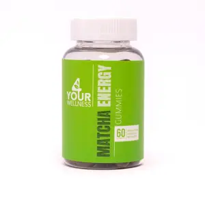 Matcha Energy Gummies - Edible Supplement for Focus, Relaxation, and Well-Being - 60 Capsules