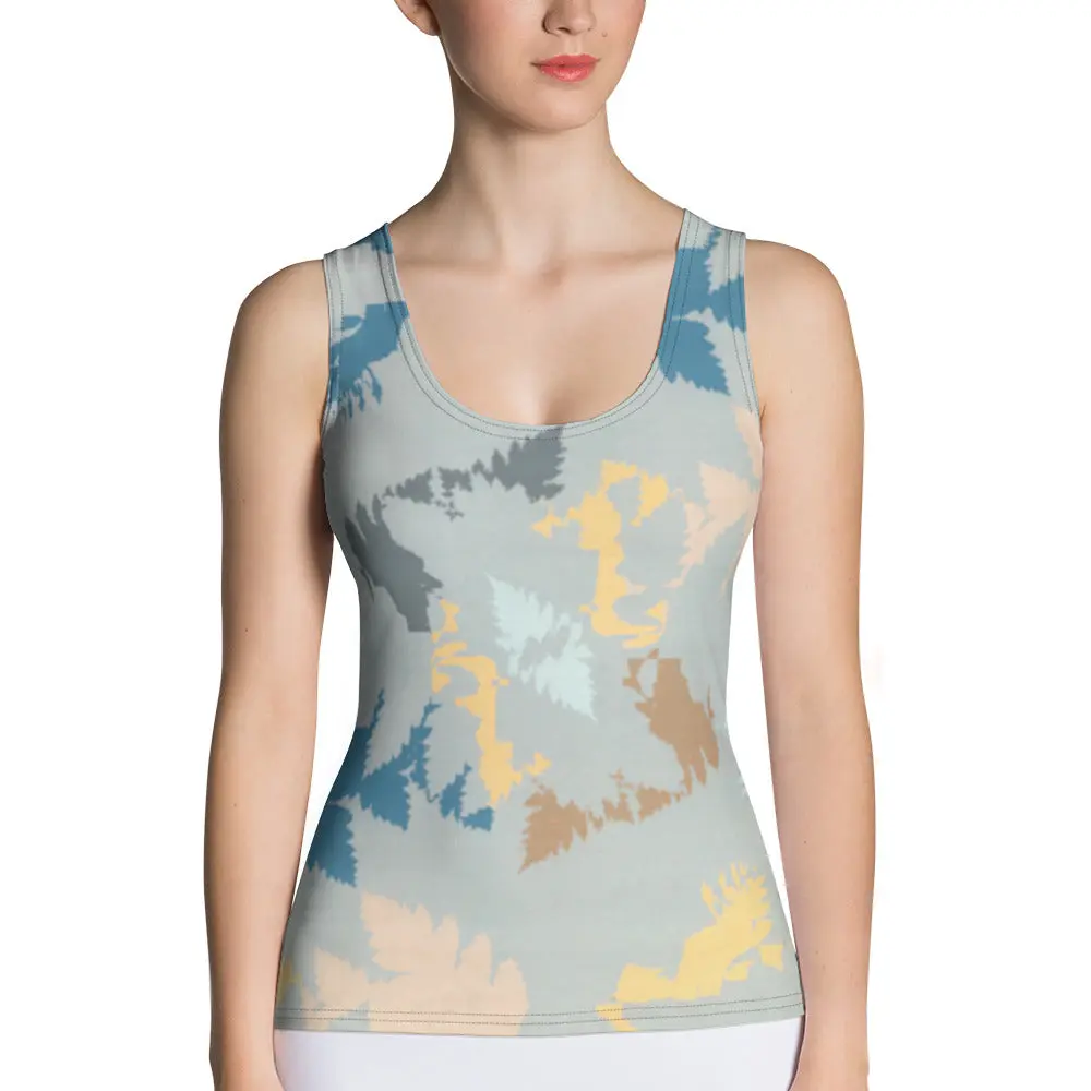 Abstract Forest Tank Top