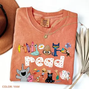 Comfort Colors Read Childrens Books Shirt Teacher Life Tee Cute Back to School Graphic Top Classroom Outfit Teacher Appreciation Gift for Women Educators