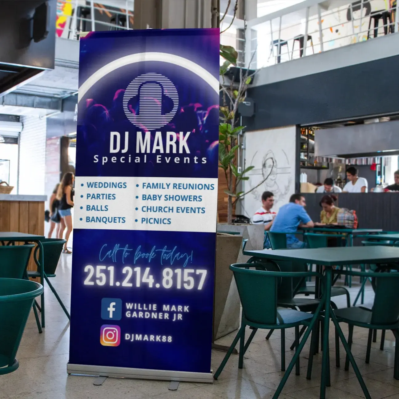 Custom Business Banner only(Without stand) - 2ft x 6ft